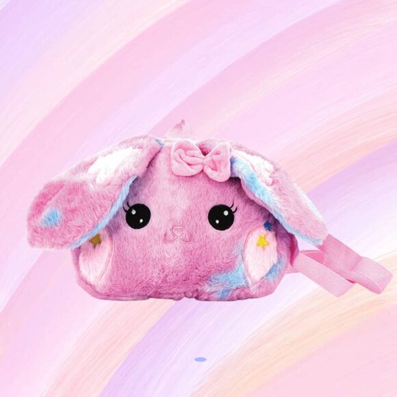 SPOOKYVILLE CRITTERS Kawaii Pink Bunny Plush Backpack - Picture 6 of 6